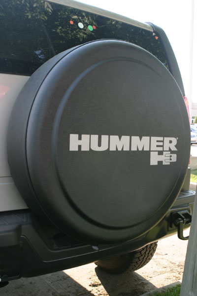 HUMMER H3 Rigid Rear H3 LogoTire Cover Unpainted Official GM Licensed Product