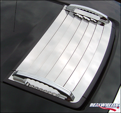 Real Wheels Hummer H3 Stainless Steel Top Grille Overlay Only 7 Piece