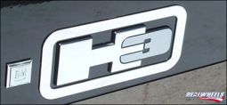 Real Wheels Stainless Steel H3 Logo Surrounds per 3pc