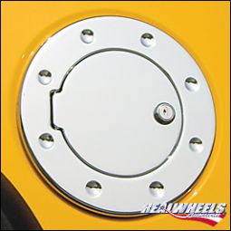 Real Wheels Hummer H3 Billet Aluminum Smooth Locking Fuel Door each