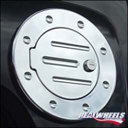 Real Wheels Hummer H3 Billet Aluminum Grooved Locking Fuel Door each