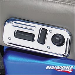Real Wheels H2 & SUT Billet Aluminum Grooved Seat Control Panel  per unit