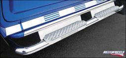 Real Wheels Hummer H2 & SUT Stainless Steel Bent Tube with Stainless Steel Step, Stainless Steel Upp