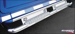 Real Wheels Hummer H2 & SUT Stainless Steel Bent Tube with Stainless Steel Step