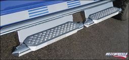 Real Wheels Hummer H2 & SUT Stainless Steel Torpedo Tube with Stainless Steel Step, Stainless Steel