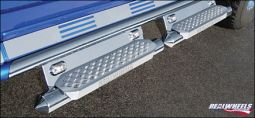 Real Wheels Hummer H2 & SUT Stainless Steel Torpedo Tube with Stainless Steel Step, Stainless Steel