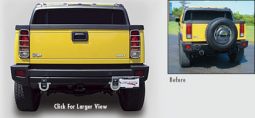 Real Wheels 2005 & Up Hummer H2 & SUT Tire Carrier Eliminator Kit