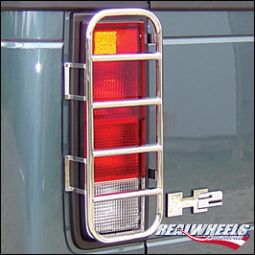 Real Wheels Stainless Steel Hummer H2 SUT Rear Taillight Guards per pair