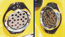 Real Wheels Hummer H1 Chrome Plastic Side ReflectorBezels (Set) 5745629