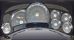 US Speedo SS Series Blue Gauge Kit for 06 to 07 Hummer H2 & SUT
