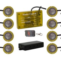 Rock Light and Undercarriage Lighting 8 Light LED Strobe Kit by Vision X