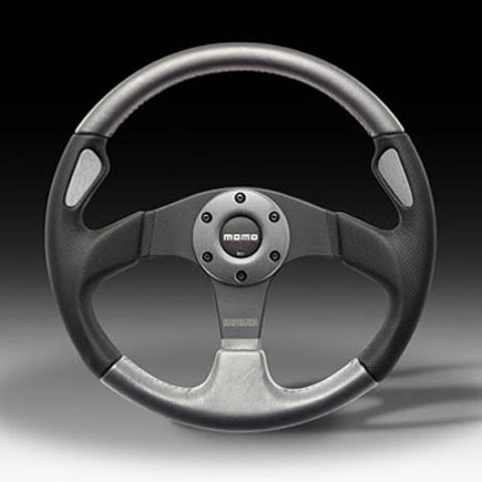 Momo Hummer H1 Silver Jet Steering Wheel w/Hub Adapter: Hummer