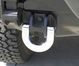 Pro One H2 Hummer Smooth Chrome Billet Rear Tow Loops, Pr.